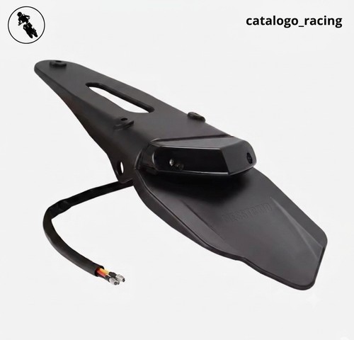 Portatarga moto fanale stop - e,