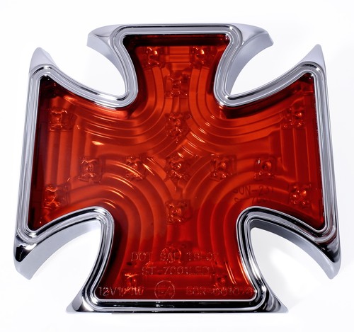 Fanale posteriore cromato - , led